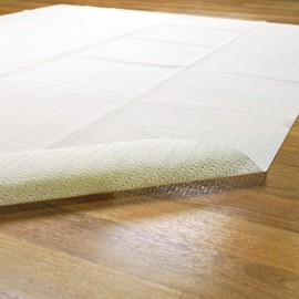 Superior Indoor Area Rug Pad, Non-Slip, Non-Skid, Floor Protector, Table Runner, Hardwood and Tile Floors Padding, Washable, Place Mats, Gripper Mat, Slide Stoppers, Rubber Rug Grip, 9' x 12', Cream