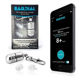 HiFi Tapones de Oídos - Protección Auditiva Invisible para Concierto, Festival Música, Músicos, Moto. Discreta y Confortable Reducción de Ruido de Alta Fidelidad. Con Estuche Compacto y App