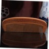 TOVINANNA 4pcs Portable Retro Wood Combs Wide Tooth Detangling Static