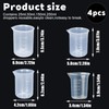 Measuring Cup Small, Set of 4 Measuring Cups with Spout,