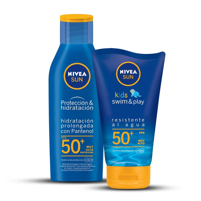 Kit Nivea Sun Protector Solar Loción Para Niños Fps 50
