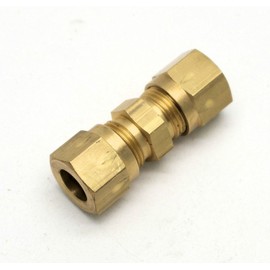 British Made 8mm to 8mm Brass Compression Fitting