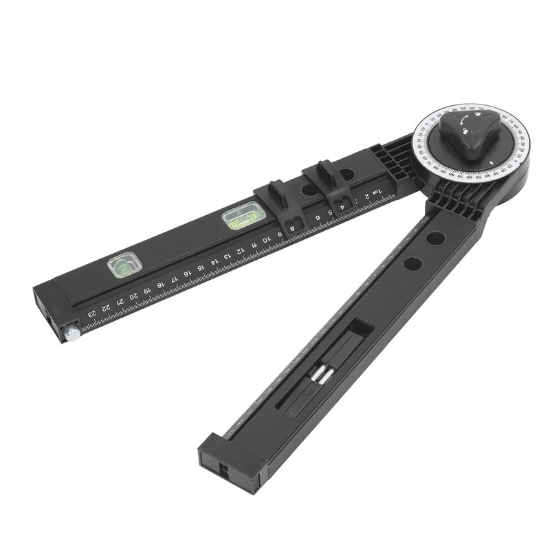 Woodworking Protractor Tool with Spirit Level Gauge Angle Finder Protractor