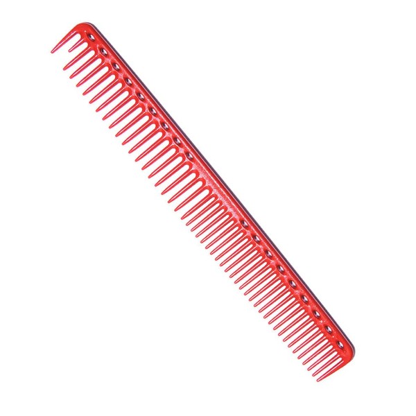 YS Park 333 Round Tooth Extra Long Cutting Comb - Red