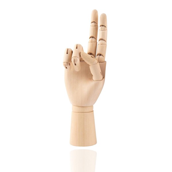WEZCHUGHAOL 11.8-inch Realistic Art Wooden mannequins, Flexible and Movable Fingers