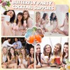 Potchen 50 Daisy Flower Shape Plastic Straws Disposable Drinking Straw