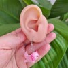 Cute Pink Axolotl Dangle Earrings for Women Unique Cartoon Animal