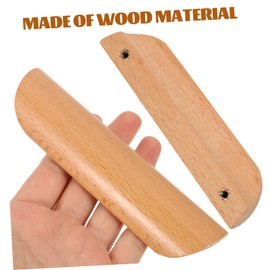 jojofuny 6pcs Pull Handles Chic Rustic Cabinet Handles for Dressers Furniture Hardware for Cupboards and Wardrobes Beech Design