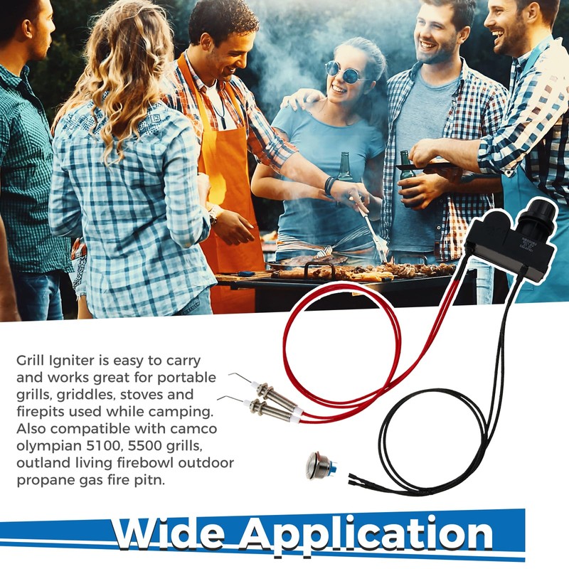 ETERMETA Grill Igniter, Spirit Ignitor Replacement, Push Button Control Switch