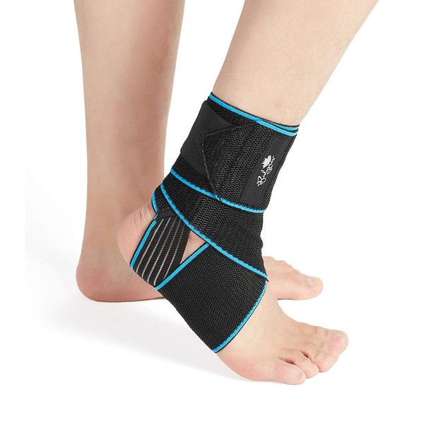 Ankle Support Brace, Adjustable Compression Ankle Braces for Sports Protection, One Size Fits Most for Men & Women