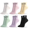 kikiya socks Women Cute Ankle | 6 Pairs Novelty Graphic