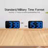 Zgrmbo Digital Clock for Wall with Auto-Dimming, Week, Support Standard/Military