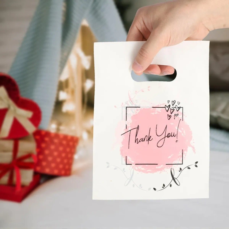300 Gracias Bolsa De Plastico Envio Regalo Boutique Embalaje