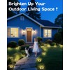 Mini Solar Ground Lights Outdoor 16 Pack Waterproof Upgraded Anti-Rust
