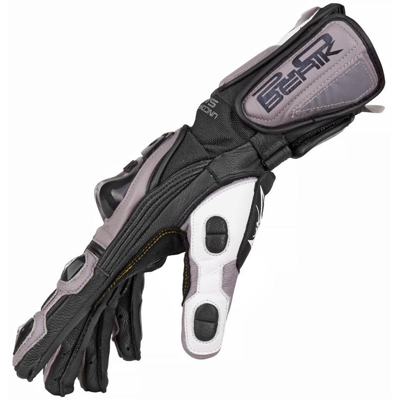 Berik Misano Motorcycle Gloves, Black/Grey, 3XL
