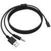 Puiixur Replacement Arctis Adapter 3.5mm Audio Cable Compatible with SteelSeries