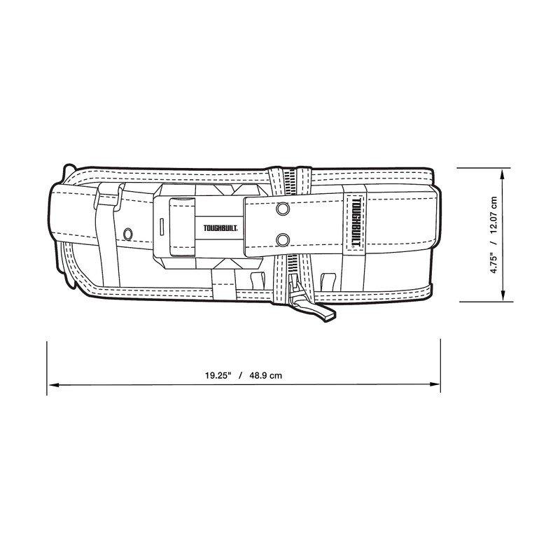 ToughBuilt - Pro Padded Belt Heavy Duty Buckle - (TB-CT-41P-CA)