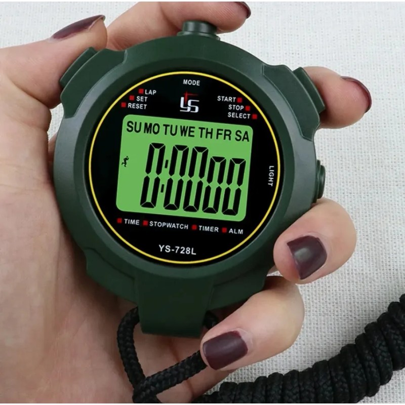 Cronómetro Reloj Alarma Y Luz, Whaterproof, Contador.