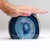 (1.4-1.8kg, Blue) - Decorative Bookends Agate Book Holder for Office