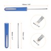 sourcing map Non-Magnetic Pocket Screwdriver 3mm Phillips 3mm Slotted Mini