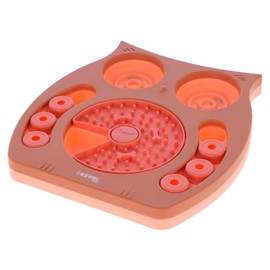 Kerbl Pet Thinking and Learning Toy Owl Salmon/Brown, 30 x 28 cm