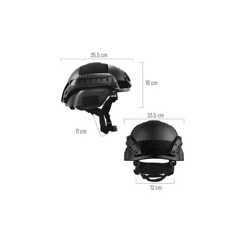 Total Supplier Casco Tactico Militar Gotcha Paintball Moto Bici +