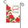 Studio M Red Geraniums 18 x 12 Inches, Double Sided