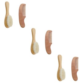 Healeved 3sets Bathing Brush and Comb Gentle Shampoo Cleaning Tool for Boy Girl and Soft Bath Brush for Hair Care for Newborns and Parents