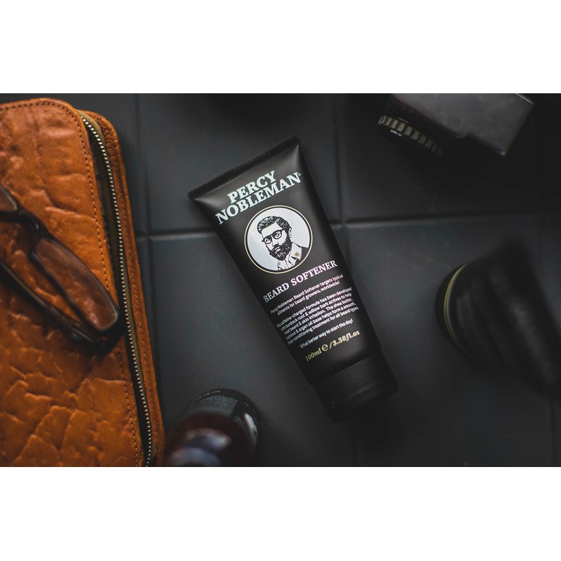 Percy Nobleman Beard Softener – Rinse-Out Beard Conditioner with Shea
