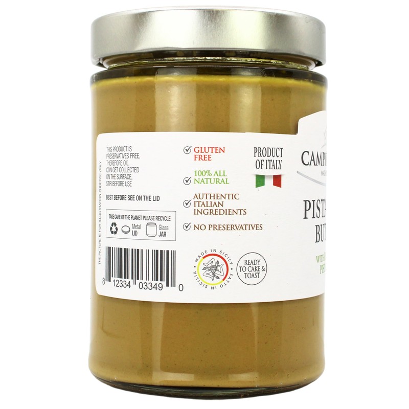 Pistachio Butter Sweet Cream, 21.2 oz (600g), Rich & Nutty