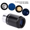 Yunir Black Plossl 32mm Telescope Eyepiece, Multi-Coated, 1.25" Filter Thread