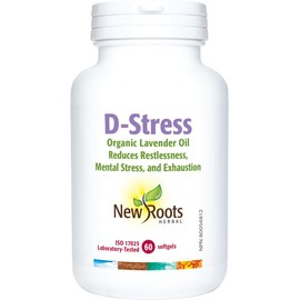NEW ROOTS HERBAL New Roots Herbal D-Stress, 60 Softgels