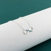 Charm Infinity Pendant Necklace, Gold Necklace for Women 14k Gold
