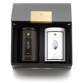 Kyoto Rikyuen b-w-set-tb Tea Set, White Sencha, Black Road, Assortment, Tea Gift, Tea Bag, Made in Japan
