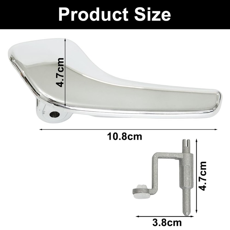 Ruolin Door Handle Interior Door Car 1 Pair, Car Door