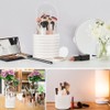 YWKJDDM Makeup Brush Holder, 360 Rotatable Makeup Brush Organizer Spinning