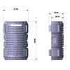 Corrugated Pipe Connector M32 - Sleeve Black, 4 Half Shells