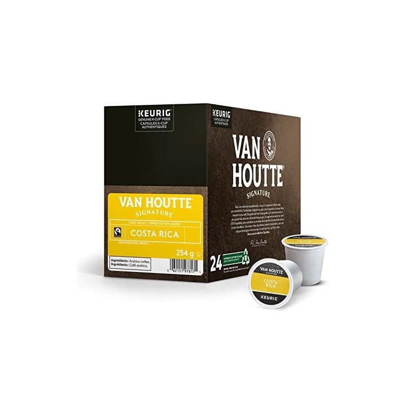 Van Houtte Costa Rica Light Roast K-Cups Coffee Pods, 24