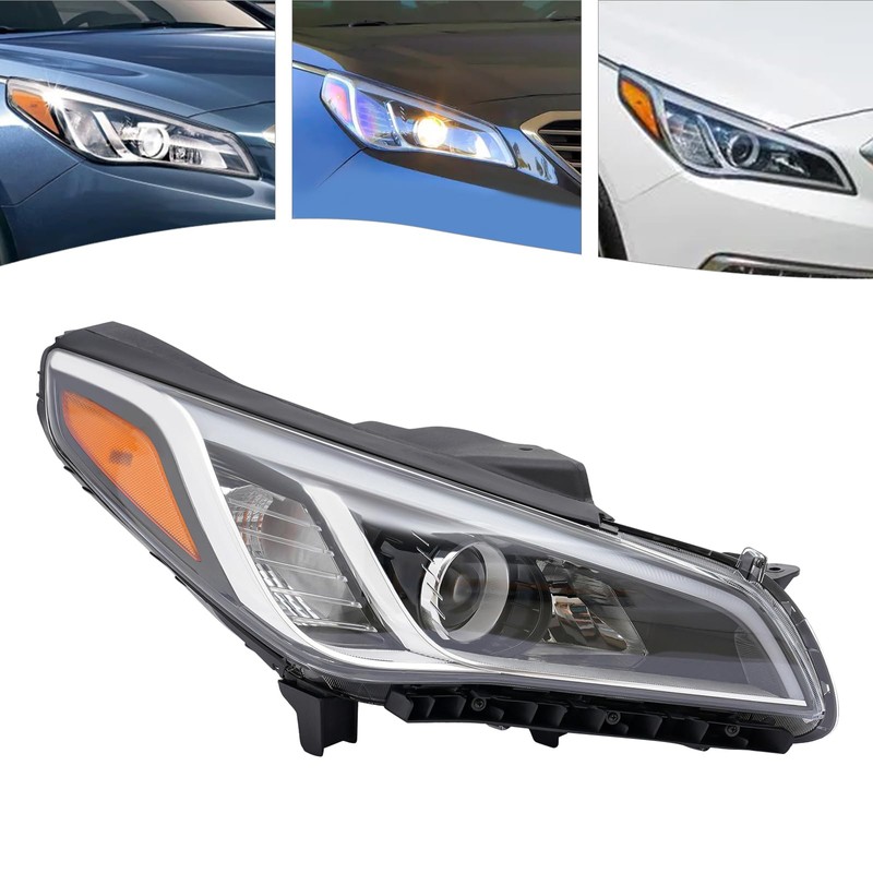 YIYIBYUS Headlights Assembly for 2015 2016 2017 Hyundai Sonata Front