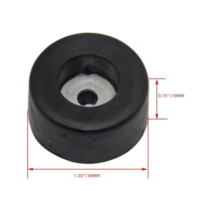 Set of 4 Air Compressor Rubber Feet Foot Mount Vibration