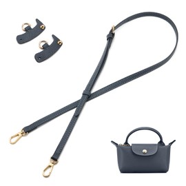 ZOOEASS Leather Purse Strap Replacement Bag Straps Handbags Women Leather Crossbody Shoulder Strap Adjustable（G-Grey）