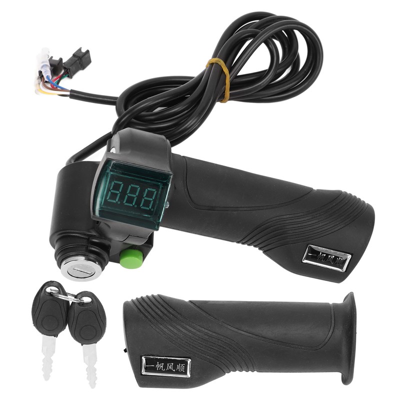One Pair Electric Bike Throttle Handlebar with Big Head Lock