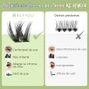 KEYYOU Kit de pestañas postizas Wispy Lash Clusters Angel Plus,