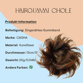 Prettyshop XXL Hair Piece Hair Scrunchie Updo Bridal Hairstyles Voluminous Wavy Messy Bun