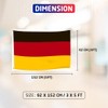 5x3ft Double Sided Germany National Flag Banner with Two Brass