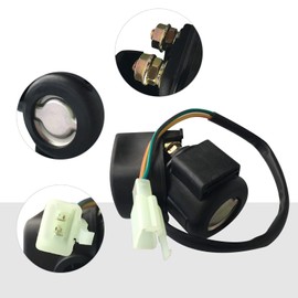 Hoypeyfiy Starter Solenoid Relay Compatible with 50cc 70cc 90cc 110cc 125cc ATV Dirt Bikes Scooter Replacement for 21164-005 35850-HM3-000 35850-HB3-771 35850-HM8-A41 35850-HM8-000 Starter Relay