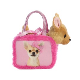 Aurora® Fashionable Fancy Pals™ Pretty in Pink Stuffed Animal - Plush with Stylish Purse for Dress Up Fun - Perfect for Kids 3+ Years, Costumes, and Birthdays - Multicolor 7.5 Inches