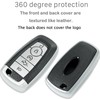 Kirsnda for Ford Key fob Cover,Texture case,with Keychain,Key Shell/Skin,5-Buttons fit