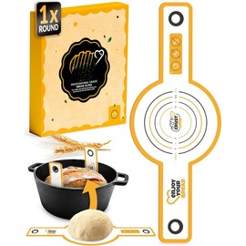 Cast Iron Bread-Pan with Lid - incl. Sourdough Bread Baking Supplies - like Banneton Bread-Proofing Basket - 7.2QT Bread-Oven Dutch, Oven for Bread-Baking Cast Iron Pan Scoring Tool Lame Kit - Color: 22"L x 6.9"W