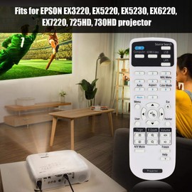 Control Remoto del,Reemplazo del Controlador Portátil de para EX3220, EX5220, EX5230, EX6220, EX7220,725HD, 730HD,
